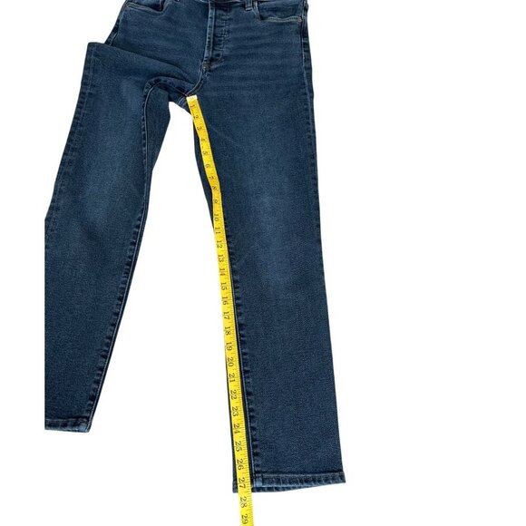 Evereve The Ever Straight High Rise Jeans Dark Wash Size 27 - Picture 8 of 11